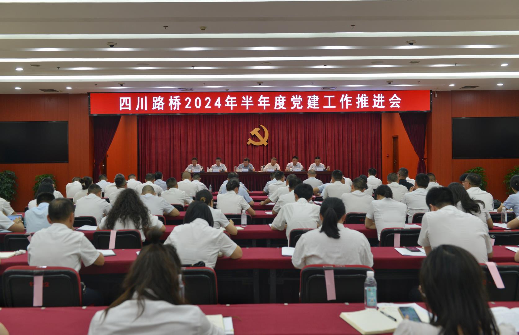 尊龙凯时召开2024年半年度党建工作推进会